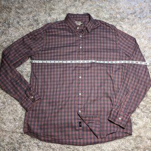 Faherty The Movement long sleeve shirt in pink check size XL